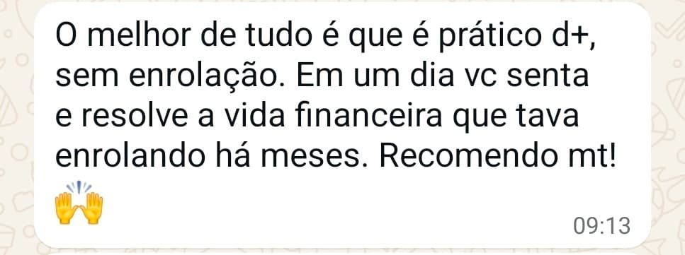 Feedback de aluno no WhatsApp 1